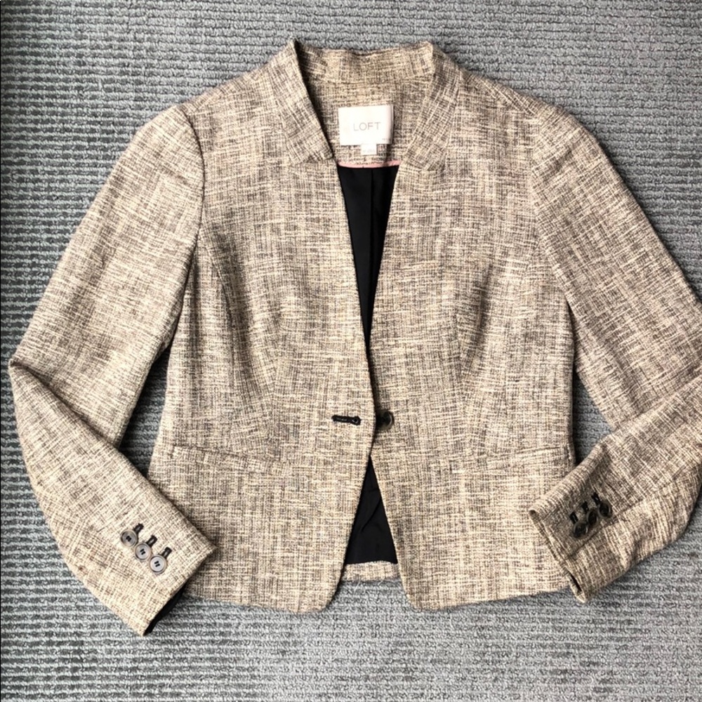 Loft tweed blazer 0P